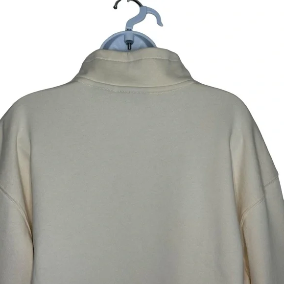 Timberland Womanβs Core + Funnel Neck Sweatshirt In Beige SZ. L - Picture 9 of 14